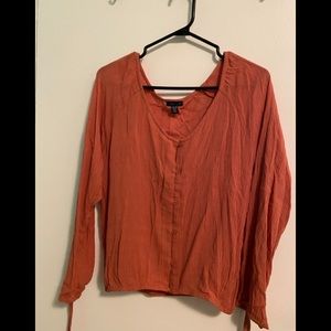 Orange- nude-ish blouse